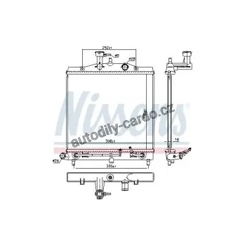 Chladič motoru Chladič motoru NISSENS 66771