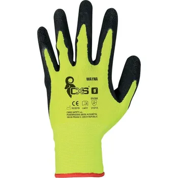 Pracovní rukavice RUKAVICE CXS WAYNA, MÁČENÉ V LATEXU S PÍSKOVOU ÚPRAVOU Velikost: 10