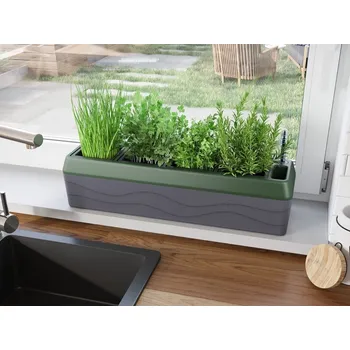 Truhlík Biogreen Samozavlažovací truhlík na bylinky Provence