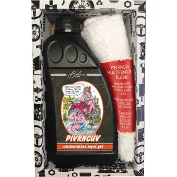 Kosmetická sada Dárková sada Pivrnec, sprchový gel XXL 1000 ml a ručník