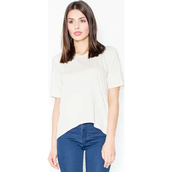 Dámská halenka Halenka s odhalenými zády M436 FIGL Barva: Smetanová, Velikost: XL