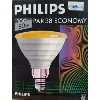 Žárovka Philips PAR38, 80W, 680 lumenů, E27 žlutá