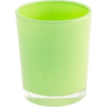Svícen CHAKS SVÍCÍNEK na čajovou svíčku skleněný světle zelený