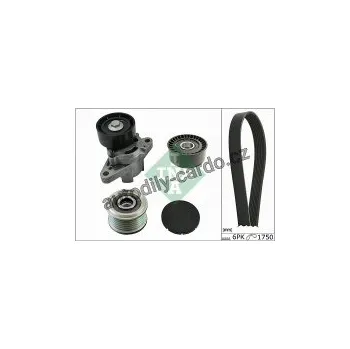 Rozvod motoru Sada žebrovaných klínových řemenů INA (IN 529006810)