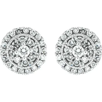 Náušnice Zlaté náušnice s diamanty E2808