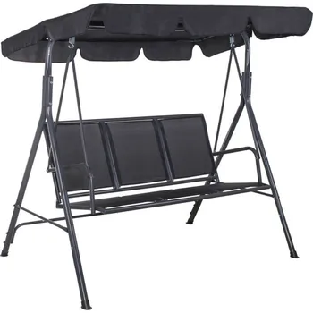 Zahradní houpačka Springos Palermo černá