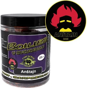 Nástraha Boilies v Dvojobalu - 180g/20mm - Jahoda