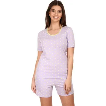 Dámské pyžamo Pleas Dámské krátké pyžamo DOTS fialová XL (179718-810-044)
