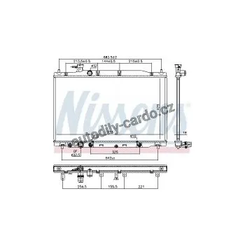 Chladič motoru Chladič motoru NISSENS 681407