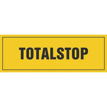 Total stop samolepící PVC fólie 105x37mm