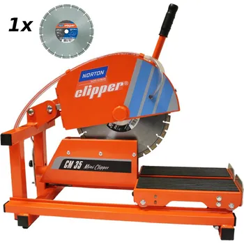 řezačka spár NORTON CLIPPER CM 35 MINI S KOOUČEM CHLADÍCÍ TAŠKA