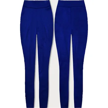 Dámské legíny Bavlněné dámské legíny v chrpové barvě (YW1001-9) odstíny modré XL (42)