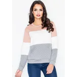 Prošívaná mikina s dlouhým rukávem M426 FIGL Barva: Šedá, Velikost: L