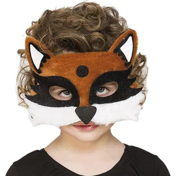Karnevalový doplněk Plyšová škraboška - Liška