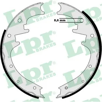 Brzdová čelist LPR Sada brzdových čelistí 07205