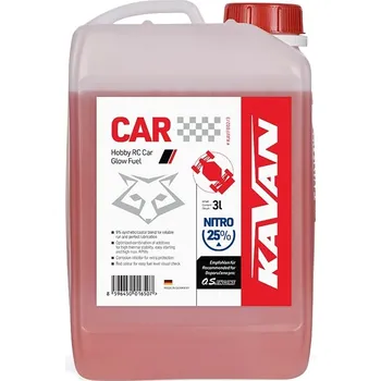 RC vybavení Kavan Car 25% nitro palivo 3 l