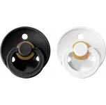 BIBS Colour cumlíky z prírodného kaučuku 2ks - veľkosť 2 - Black / White