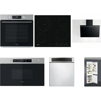 Set domácích spotřebičů WHIRLPOOL OMK58CU1SX + WHIRLPOOL AKT 8900 BA + WHIRLPOOL AKR 62F LT K + WHIRLPOOL MBNA910X + WHIRLPOOL WBC 3C34 PF X + WHIRLPOOL ART 66112