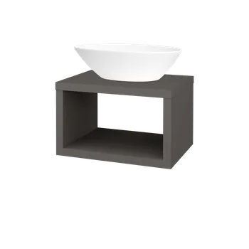 Koupelnový nábytek Dřevojas Koupelnová skříňka STORM SZO 60 (umyvadlo Triumph) - N06 Lava