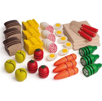 Dřevěná hračka Erzi - Německo Výukový box krájení a příprava