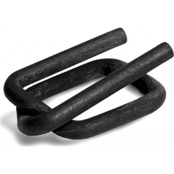 Průmyslová sponka Ocelové pozinkované spony pro páskovače, kovové, fosfátové 25 mm