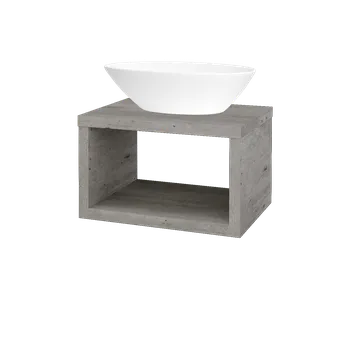 Koupelnový nábytek Dřevojas Koupelnová skříňka STORM SZO 60 (umyvadlo Triumph) - D01 Beton