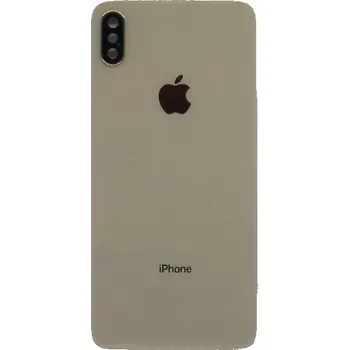 Pouzdro na mobilní telefon Apple Iphone XS Max zadní sklo + sklíčko kamery - zlatá barva (Gold)