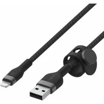 Belkin BOOST CHARGE Lightning/USB-A kabel, 3m, černý - odolný PRO Flex