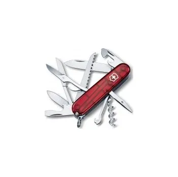 Multifunkční nůž Victorinox Huntsman červená transparentní Červená nůž + DÁREK DLE VÝBĚRU!