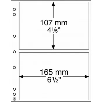 Sběratelství Průhledné albové listy (10ks) - NUMIS 2C