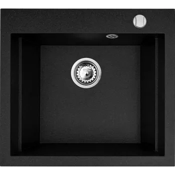 Granitový dřez Granitový dřez Pyramis SIROS (57x51,5) 1B černá matná