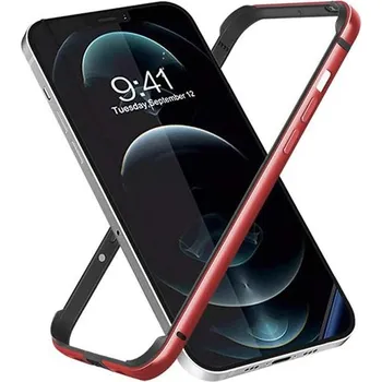 Pouzdro na mobilní telefon Ochranný hliníkový bumper rámeček na iPhone 11 PRO MAX Barva: Červená