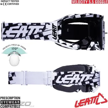 Motocyklové brýle MX brýle LEATT Velocity 5.5 Checker 2023