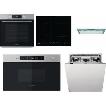 Set domácích spotřebičů WHIRLPOOL OMK58CU1SX + WHIRLPOOL WL B8160 NE + WHIRLPOOL AKR 650/1 IX + WHIRLPOOL MBNA910X + WHIRLPOOL WIO 3O540 PELG