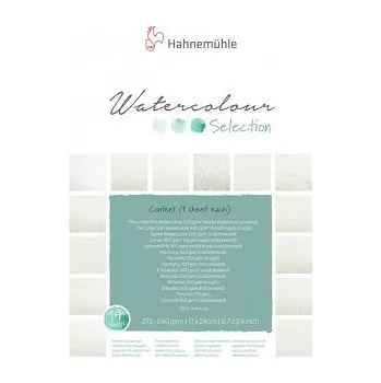 Blok Akvarelový blok HHM Selection 17x24cm – 14 různých papírů (Akvarelový blok HHM Selection 17x24cm – 14 různých papírů)