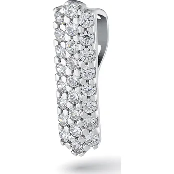 Přívěsek Třpytivý zlatý přívěsek se zirkony Enrico Materiál šperku: Bílé zlato