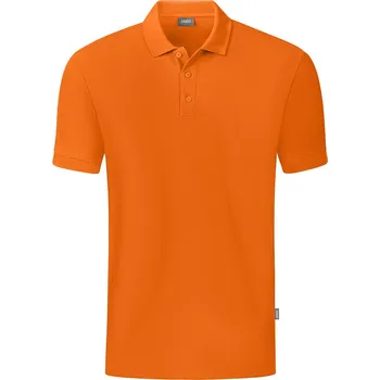 Pánské tričko JAKO Triko s límečkem ORGANIC vel. 164, neon orange