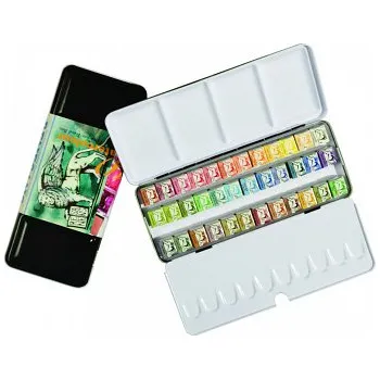 Vodová barva Sada akvarelových barev Renesans 36ks v kovové kazetě (Sada akvarelových barev Renesans 36ks v kovové kazetě)