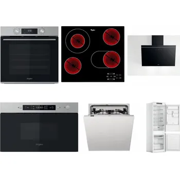 Set domácích spotřebičů WHIRLPOOL OMK58CU1SX + WHIRLPOOL AKT 8190/BA + WHIRLPOOL AKR 62F LT K + WHIRLPOOL MBNA910X + WHIRLPOOL WIC 3C33 PFE + WHIRLPOOL WHC18 T311