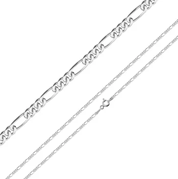 Řetízek JKB Jewel Stříbrný řetízek figaro 1 mm Délka: 45 cm