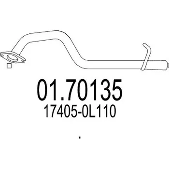 Výfuková trubka MTS Výfuková trubka 01.70135