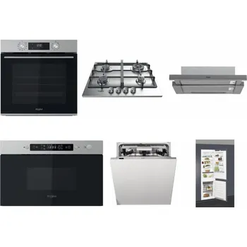 Set domácích spotřebičů WHIRLPOOL OMK58CU1SX + WHIRLPOOL TKRL 661 IX EU + WHIRLPOOL AKR 749/1 IX + WHIRLPOOL MBNA910X + WHIRLPOOL WIO 3T133 PLE + WHIRLPOOL ART 66112