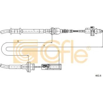 Spojkové lanko COFLE Tažné lanko, ovládání spojky 4626