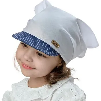 Kojenecká čepice dětský letní šáteček s kšiltem Marika Salma velikost 44