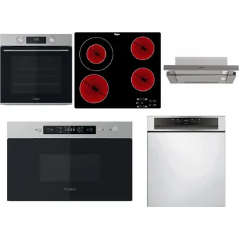 Set domácích spotřebičů WHIRLPOOL OMK58CU1SX + WHIRLPOOL AKT 8130/NE + WHIRLPOOL AKR 5390/1 IX + WHIRLPOOL MBNA910X + WHIRLPOOL WBC 3C34 PF X