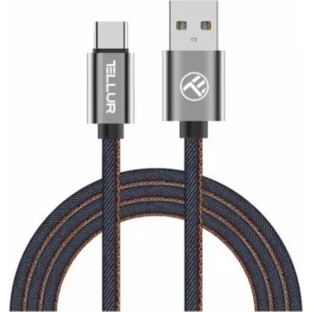 Datový kabel Tellur Data cable, USB to Type-C, 1m Denim