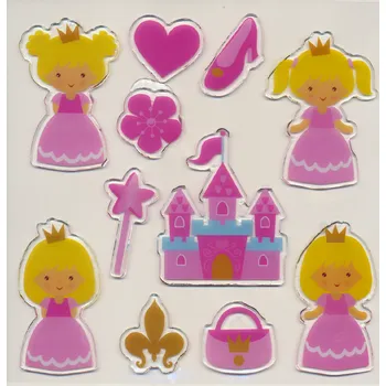 samolepka Toys Nálepky gelové na okno - Princezny