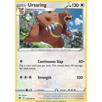 Volný čas Pokémon ASR 123/189 Ursaring - Astral Radiance Stav: Near Mint, Verze: NORMAL