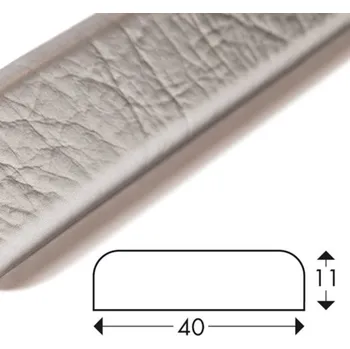 Stavební profil Ochranný profil 15, stříbrná, 4 cm × 1,1 cm × 100 cm
