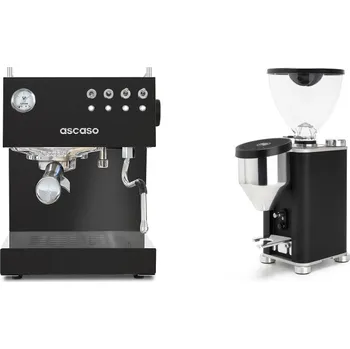 Kávovar Ascaso Steel DUO, Black + Rocket Espresso GIANNINO, black/chrome